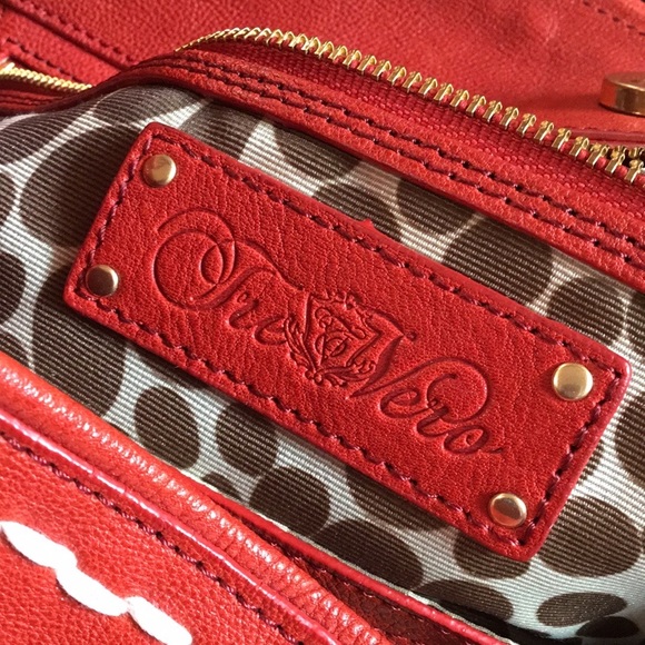 EUC Tre Ver Red Handbag - Picture 5 of 8